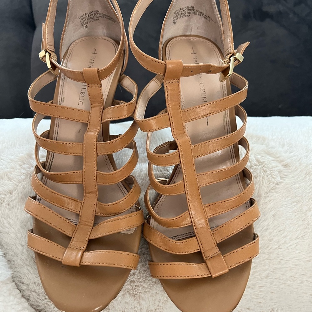 Banana Republic Brown Strappy Heels